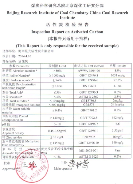 北京煤質(zhì)炭檢驗(yàn)報(bào)告1